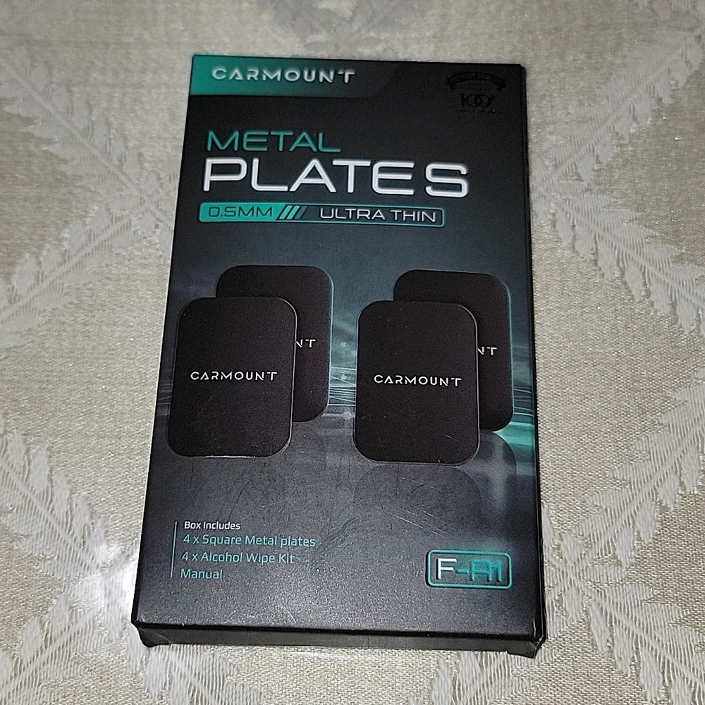 CARMOUNT METAL PLATES 0.5MM ULTRA THIN & 360 UNLIMITED MAGNETIC PHONE MOUNT
